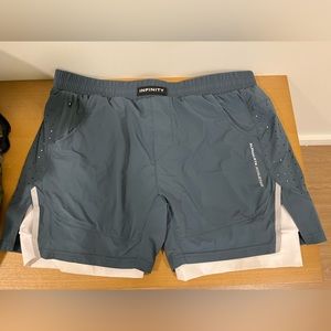 Alphalete Men’s  Infinity speed shorts 5.5” size XXL ocean color.